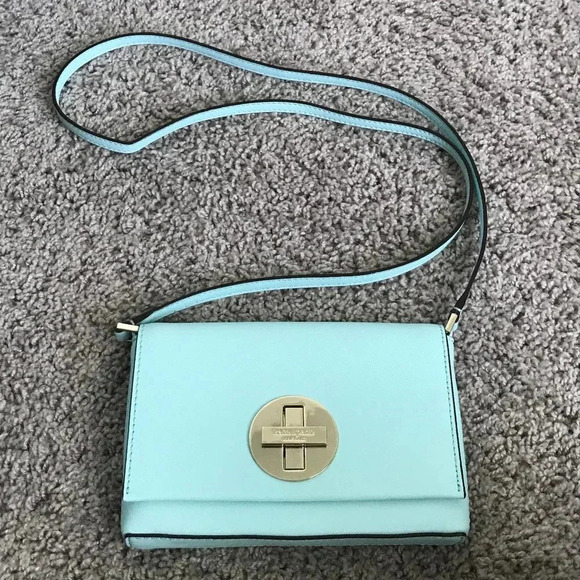 Kate Spade Light Blue Crossbody Purse - Picture 1 of 7